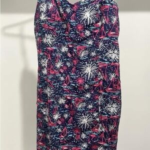 Lilly Pulitzer Navy and Pink Fireworks Dress